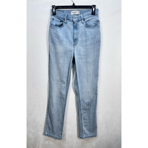 Abercrombie & Fitch Jeans Womens 25/0R Curve Love 90s Straight Ultra High Rise - Picture 1 of 10